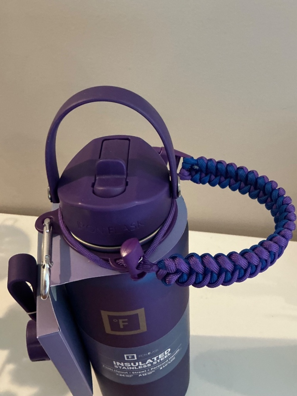 NWT Fahrenheit Iron Flask 40 ounce Deep Purple - Picture 3 of 5